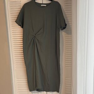 OAK + FORT Sage Green dress